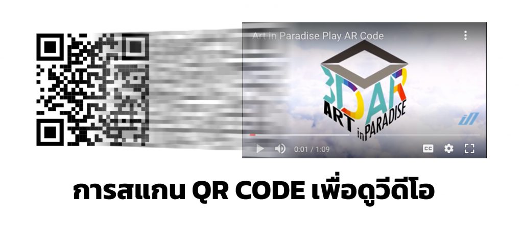 QR Code เพื่อสแกนดูวีดีโอที่ youtube